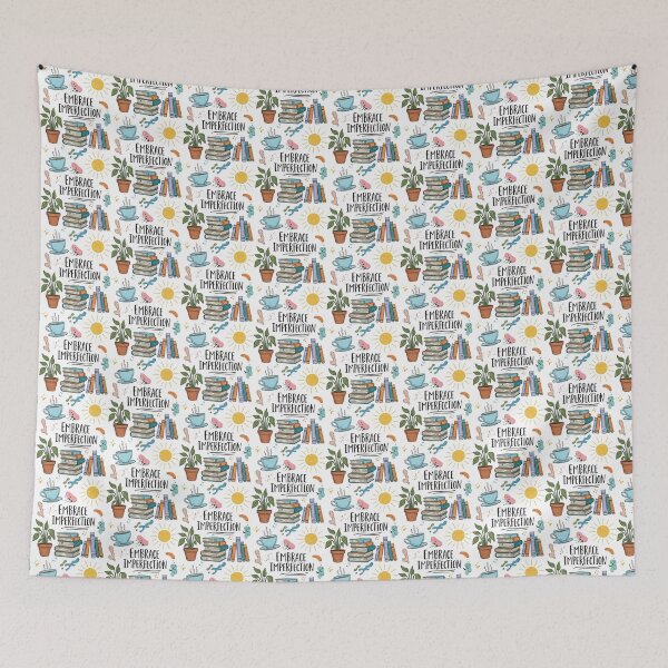 Item preview, Embrace Imperfection books and coffee cozy reader aesthetic designed and sold by SholoStudio.