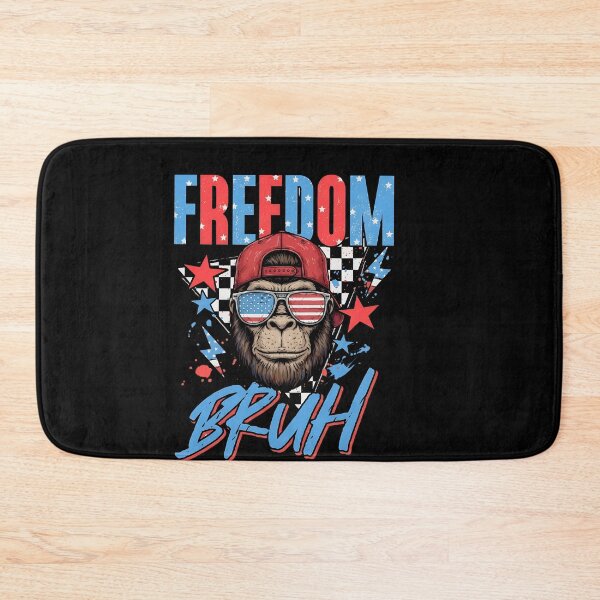 Item preview, Freedom Bruh Funny Patriotic American Ape Sunglasses designed and sold by HUTEND.