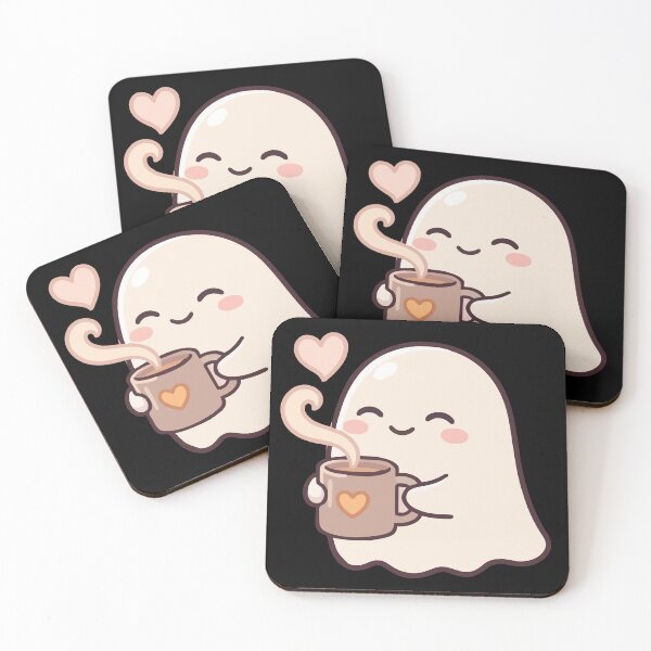 Item preview, Cute Coffee Ghost Cozy Kawaii Love Aesthetic designed and sold by Hauntingly Cute.