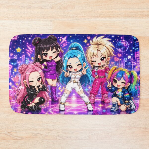 Item preview, Éthos Chibi Anime Girl Group – Kawaii Idol Characters by Kikabum designed and sold by KIKABUM.