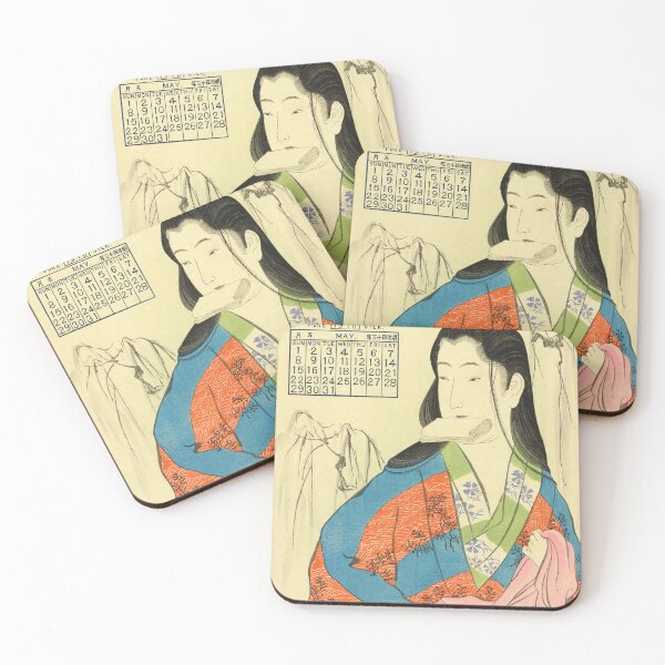 Item preview, 1910 Vintage Japanese Poster with a Kimono Woman – Ukiyo-e Art Print designed and sold by Ukiyoe Spirit.