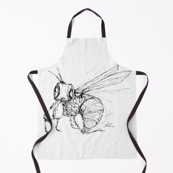 Item preview, Detailed Bee Line Art – Nature Illustration designed and sold by ArtwithKellie.