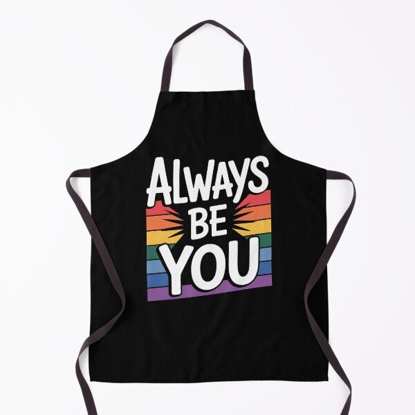 Item preview, Always Be You LGBTQ+ Pride Rainbow Inspirational Quote designed and sold by Say It With Ink.