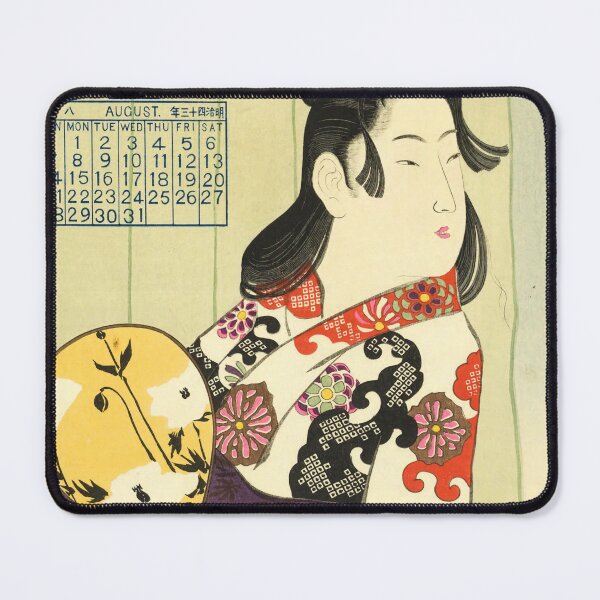 Item preview, 1910 Vintage Japanese Poster with a Kimono Woman – Ukiyo-e Art Print designed and sold by Ukiyoe Spirit.