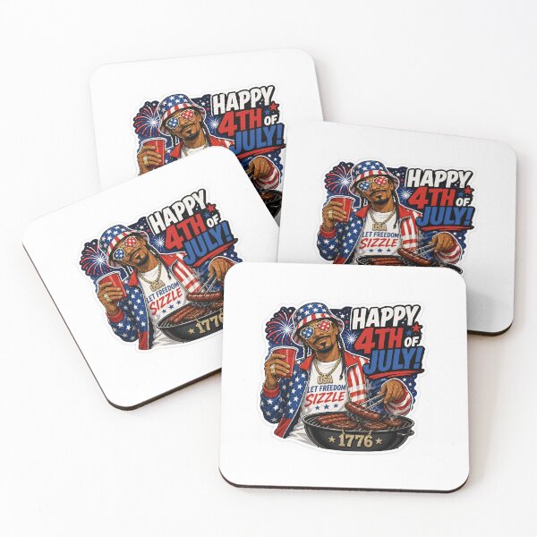 Item preview, Happy 4th of July Let Freedom Sizzle Cool Patriotic Grill Master designed and sold by VibeCheck-S.