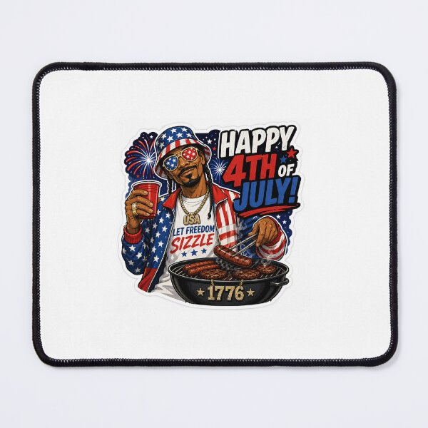 Item preview, Happy 4th of July Let Freedom Sizzle Cool Patriotic Grill Master designed and sold by VibeCheck-S.