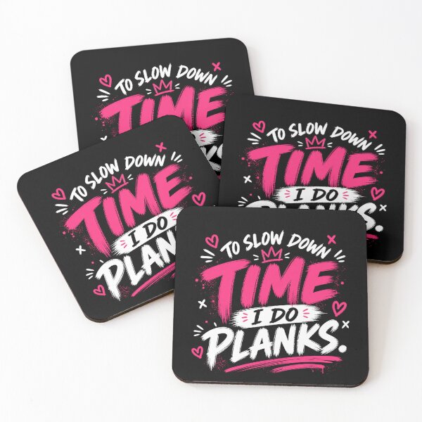 Item preview, To Slow Down Time I Do Planks Funny Gym Shirt designed and sold by StoryInCode.
