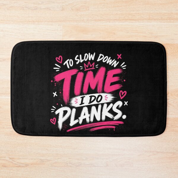 Item preview, To Slow Down Time I Do Planks Funny Gym Shirt designed and sold by StoryInCode.