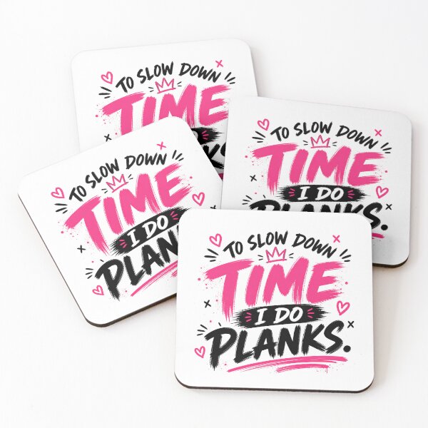 Item preview, To Slow Down Time I Do Planks Funny Gym Shirt designed and sold by StoryInCode.