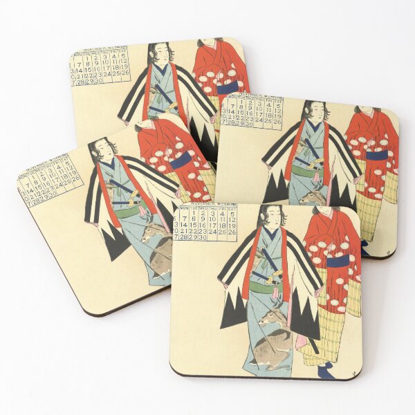 Item preview, 1910 Vintage Japanese Poster with Samurai– Ukiyo-e Art Print designed and sold by Ukiyoe Spirit.