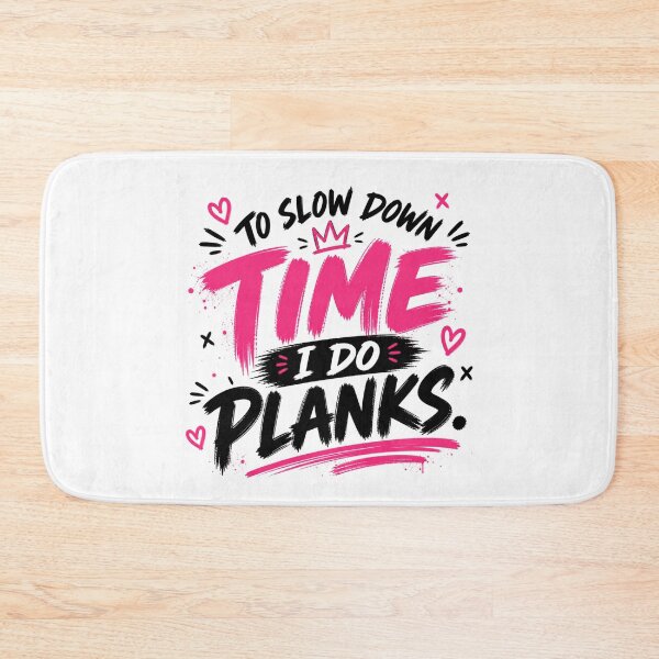 Item preview, To Slow Down Time I Do Planks Funny Gym Shirt designed and sold by StoryInCode.