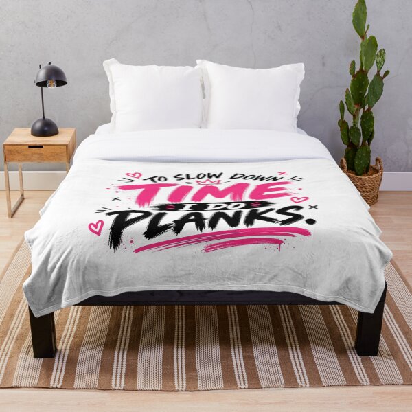 Item preview, To Slow Down Time I Do Planks Funny Gym Shirt designed and sold by StoryInCode.