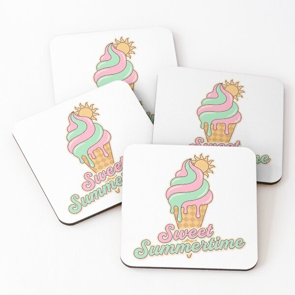 Item preview, Sweet Summertime Pastel Soft Serve Ice Cream designed and sold by joniJhon_design.