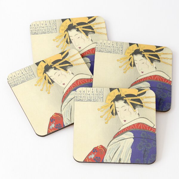 Item preview, 1910 Vintage Japanese Poster with a Geisha – Ukiyo-e Art Print designed and sold by Ukiyoe Spirit.