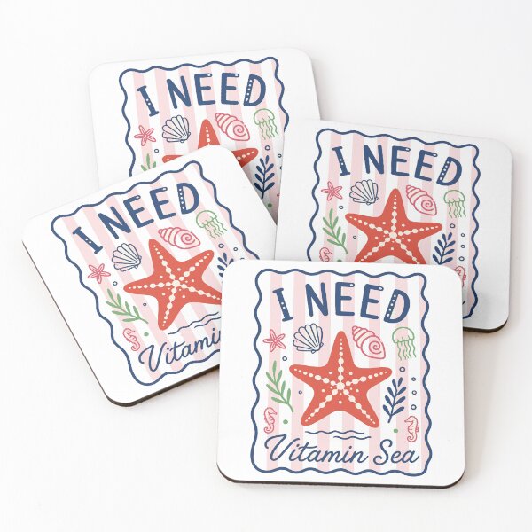 Item preview, Vitamin Sea Funny Beach Pun Ocean Starfish designed and sold by ucpstudio.