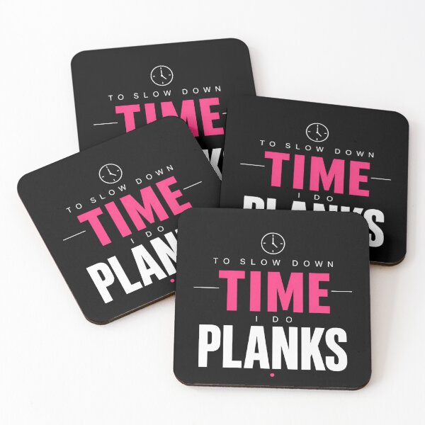 Item preview, To Slow Down Time I Do Planks Minimal Quote designed and sold by StoryInCode.