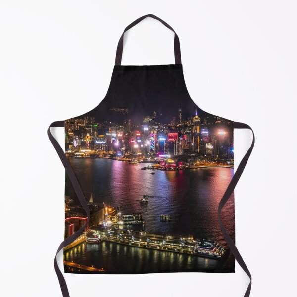 Item preview, Hong Kong Night Skyline from ICC – Aerial Victoria Harbour – Skyscraper Lights designed and sold by Ross.A.Campbell.