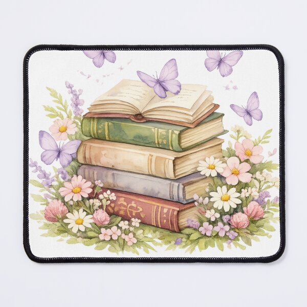Item preview, Romantasy Era Books and Lilac Butterflies designed and sold by Art by Debasish.