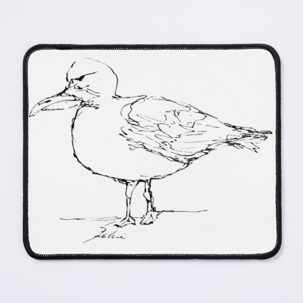 Item preview, Seagull Line Art – Coastal Bird Illustration designed and sold by ArtwithKellie.