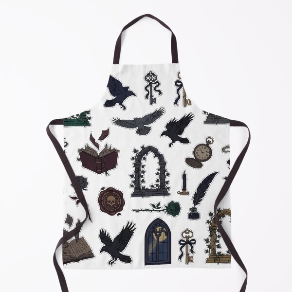 Item preview, Dark Academia Gothic Elements Vintage Witchy Aesthetic Raven, Keys, Books & Floral Illustration Set designed and sold by VineVibe16Studio.