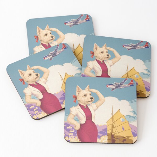 Item preview, Hong Kong Vintage Travel Airline Poster designed and sold by CJChronicles.