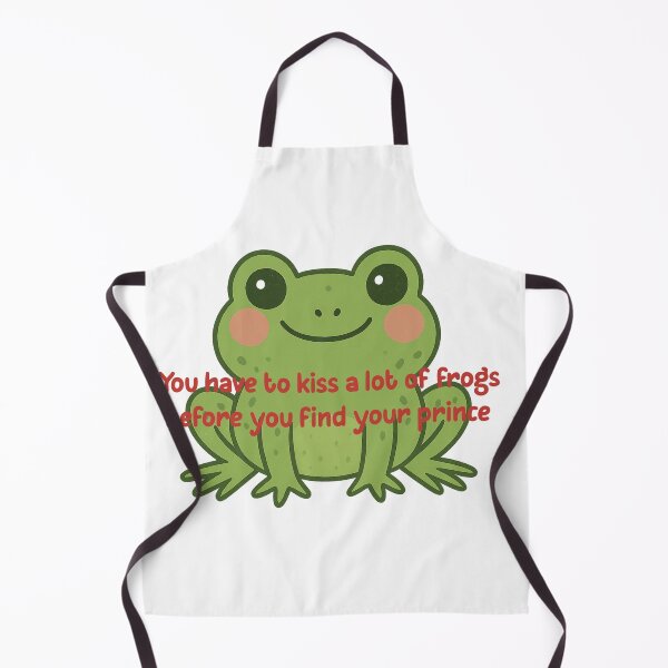 Item preview, Kiss a Lot of Frogs Funny Frog Prince Pun designed and sold by tineldesign.