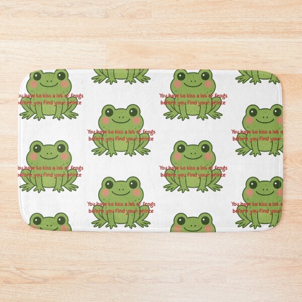 Item preview, Kiss a Lot of Frogs Funny Frog Prince Pun designed and sold by tineldesign.