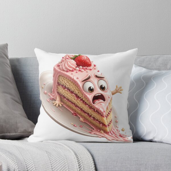 Item preview, Panicked Strawberry Cake Slice  designed and sold by jgvisualarts.