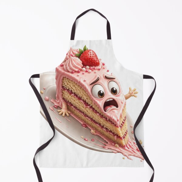 Item preview, Panicked Strawberry Cake Slice designed and sold by jgvisualarts.