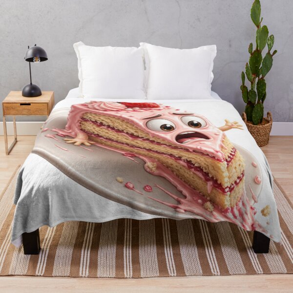 Item preview, Panicked Strawberry Cake Slice  designed and sold by jgvisualarts.