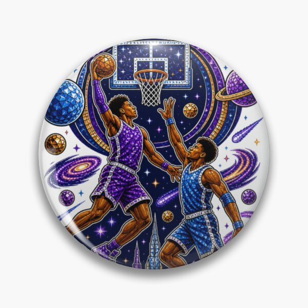 Item preview, Futuristic Cosmic Galaxy Basketball Universe Throwdown designed and sold by ActOnyx Designs.