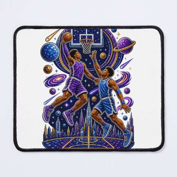 Item preview, Futuristic Cosmic Galaxy Basketball Universe Throwdown designed and sold by ActOnyx Designs.