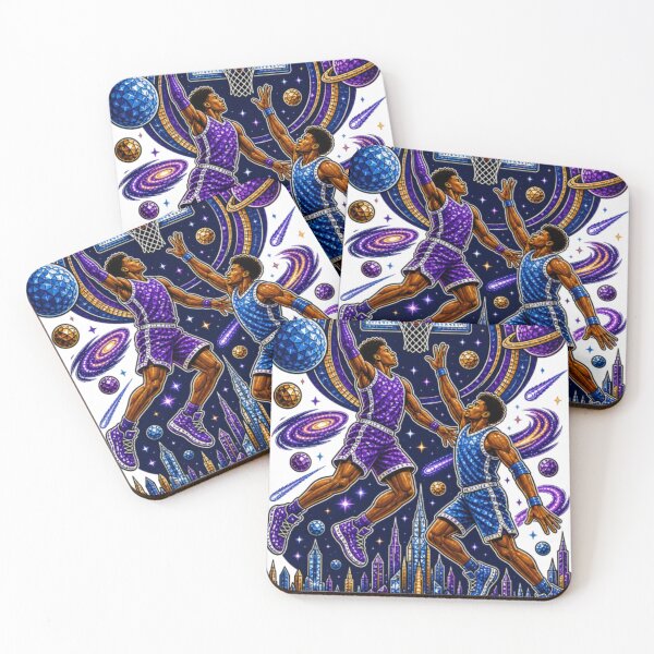 Item preview, Futuristic Cosmic Galaxy Basketball Universe Throwdown designed and sold by ActOnyx Designs.