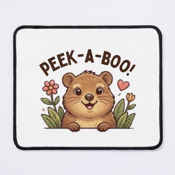 Item preview, peek a boo hyrax  designed and sold by cloudzer0000.