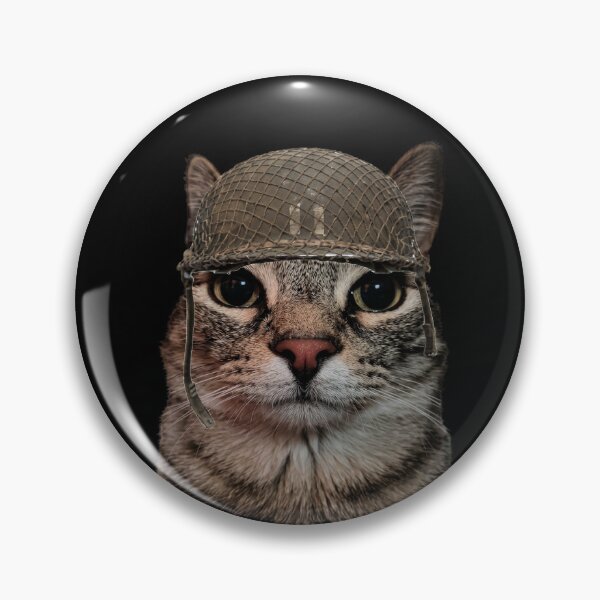 Item preview, Thousand yard stare cat designed and sold by Chonk Borris.