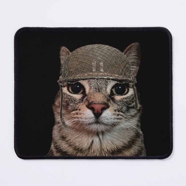 Item preview, Thousand yard stare cat designed and sold by Chonk Borris.