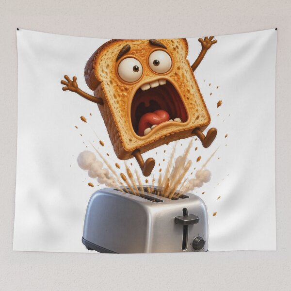Item preview, Terrified Toast Pop designed and sold by jgvisualarts.
