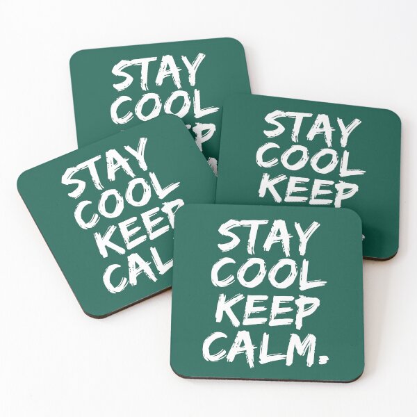 Item preview, Stay Cool Keep Calm Bold Brush Typography designed and sold by NosandEdgy.