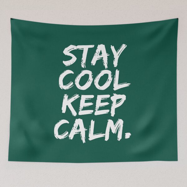 Item preview, Stay Cool Keep Calm Bold Brush Typography designed and sold by NosandEdgy.