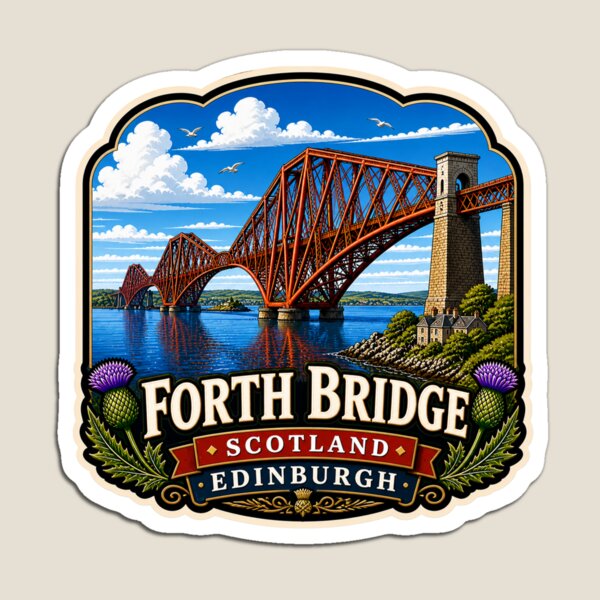 Item preview, Forth Bridge, Edinburgh Scotland designed and sold by Myra365Art.