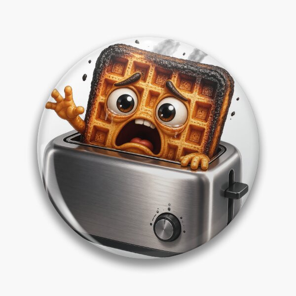 Item preview, Scared Waffle in Toaster designed and sold by jgvisualarts.