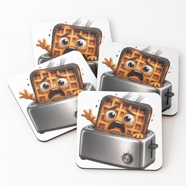 Item preview, Scared Waffle in Toaster designed and sold by jgvisualarts.
