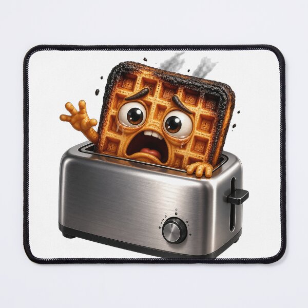 Item preview, Scared Waffle in Toaster designed and sold by jgvisualarts.
