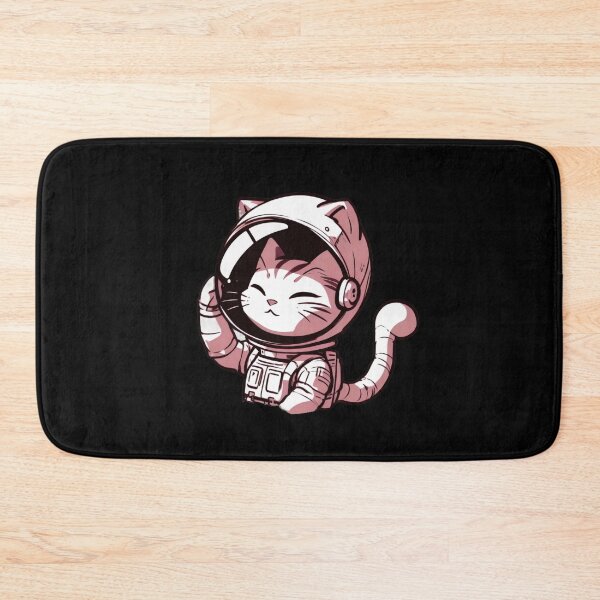 Item preview, Kawaii Pink Feline Astronaut designed and sold by Emegan Print Art.