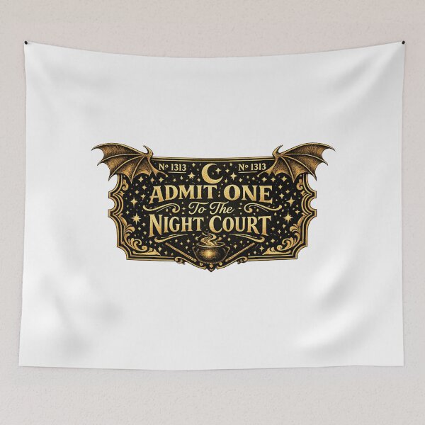 Item preview, Night Court Ticket Fantasy Book Art designed and sold by Art by Debasish.