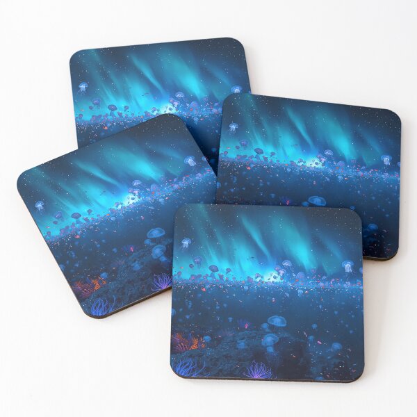 Item preview, Celestial Jellyfish Bloom - Surreal Deep Sea Aurora Night designed and sold by UnRealS.