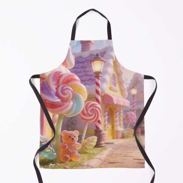 Item preview, Colorful Pastel Sweets Village, Cute Candy Garden Fantasy Art designed and sold by BlareBlare.