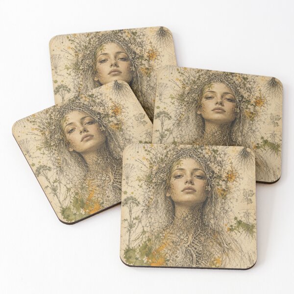 Item preview, Rooted Soul – Botanical Anatomy Portrait designed and sold by lbm68.