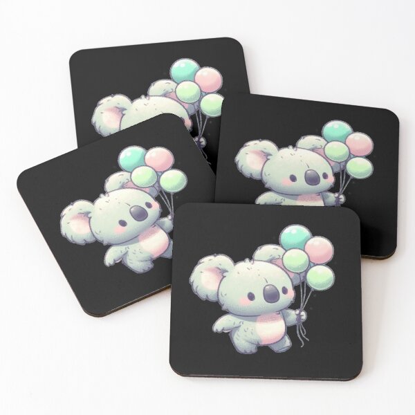 Item preview, Pastel Marsupial Balloon Bear designed and sold by Emegan Print Art.