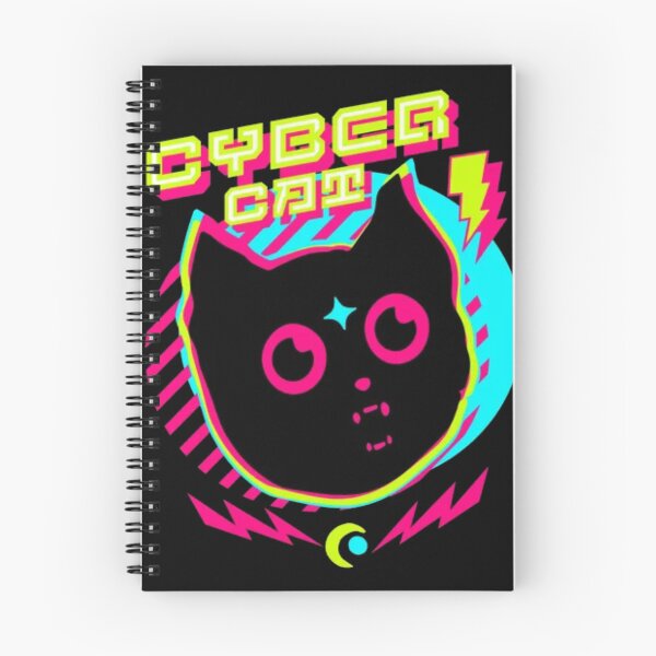Item preview, Cyber Cat – Neon Synthwave Feline Aesthetic Art designed and sold by GenZFashion000.